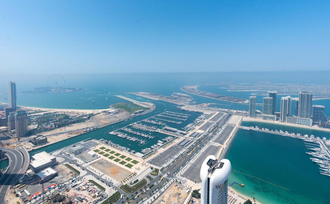 White Sage - Incredible Full Sea And Dubai Eye View In Marina Lägenhet Exteriör bild